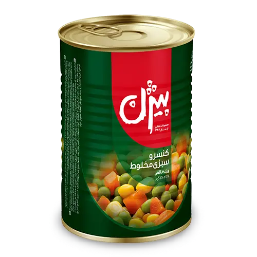 بیژن - کنسرو سبزیجات مخلوط (۳۸۰ گرم) (دوتایی)