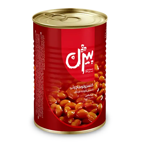 بیژن - کنسرو لوبیا چیتی با سس گوجه فرنگی (۳۸۰ گرم) (دوتایی)