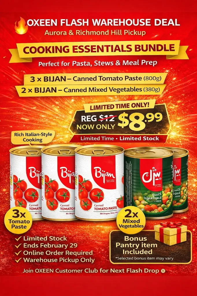 3 Tomato Paste (800g) + 2 Mixed Vegetables (380g )