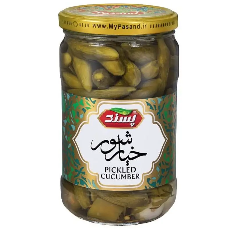پسند - خیارشور ویژه 660 گرمی (12 شیشه در کارتن)