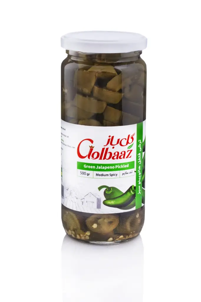 GOLBAAZ - Green Jalapeno Pickle (500g - 6 in Box) 