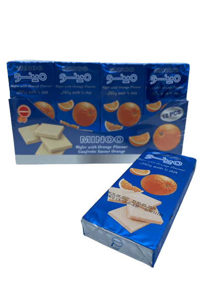 MINOO -  Orange Wafer 35 gr  (12 X 12 in Box) 