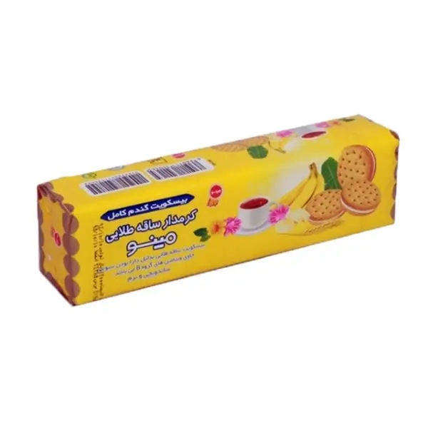 MINOO -  Banana Cream Sweetmeal Biscuit (192gr - 48 in Box) 