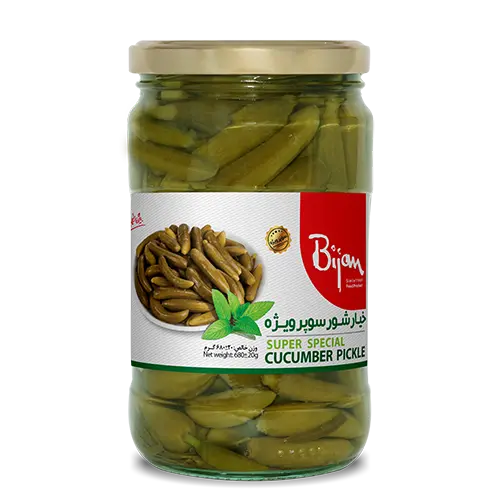 بیژن - خیارشور ممتاز (660 گرم - 6 یا 12 عدد)