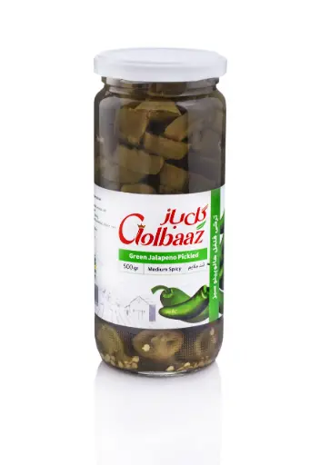 GOLBAAZ - Green Jalapeno Pickle (500g - 6 in Box) 