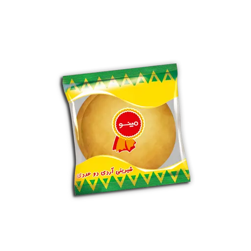مینو -  شیرینی آردی دوعددی 30 گرمی (60 بسته در کارتن)