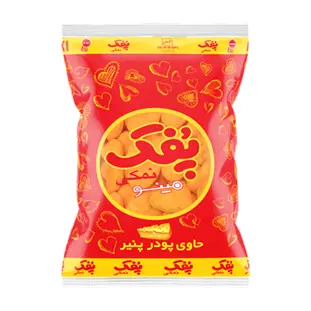 مینو - پفک حاوی پودر پنیر 60 گرمی (30 بسته در کارتن)