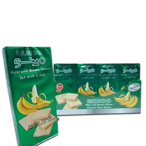 MINOO -  Banana Wafer 35 gr (12 X 12 in Box) 