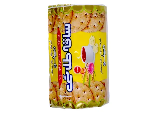 مینو - بیسکویت ساقه طلایی آرد جو و شهد توت 190 گرمی (24  بسته در کارتن)