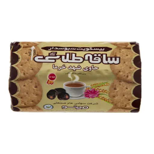 MINOO -  Wheat Bran Biscuit With Date Syrup (200 gr - 24 in Box) 