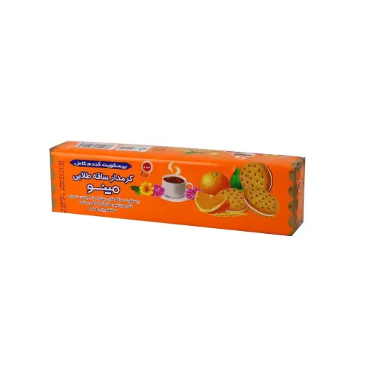 MINOO -  Cream Sweetmeal Biscuit Orange (192gr - 48 in Box) 