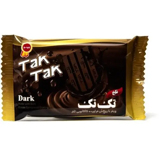 مینو - تک تک 4 انگشتی با شکلات تلخ 38 گرمی 18 عددی (12 بسته در کارتن)