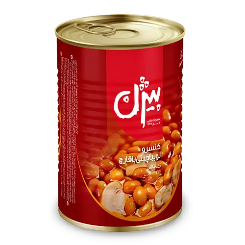 BIJAN - Canned Pinto Beans with Mushroom (380 gr - 12 in Box) 