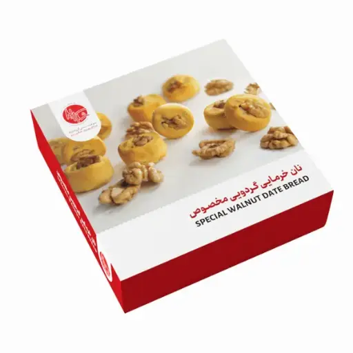 شکرریز - شیرینی خرمایی گردویی 560 گرمی ( 12 بسته در کارتن)